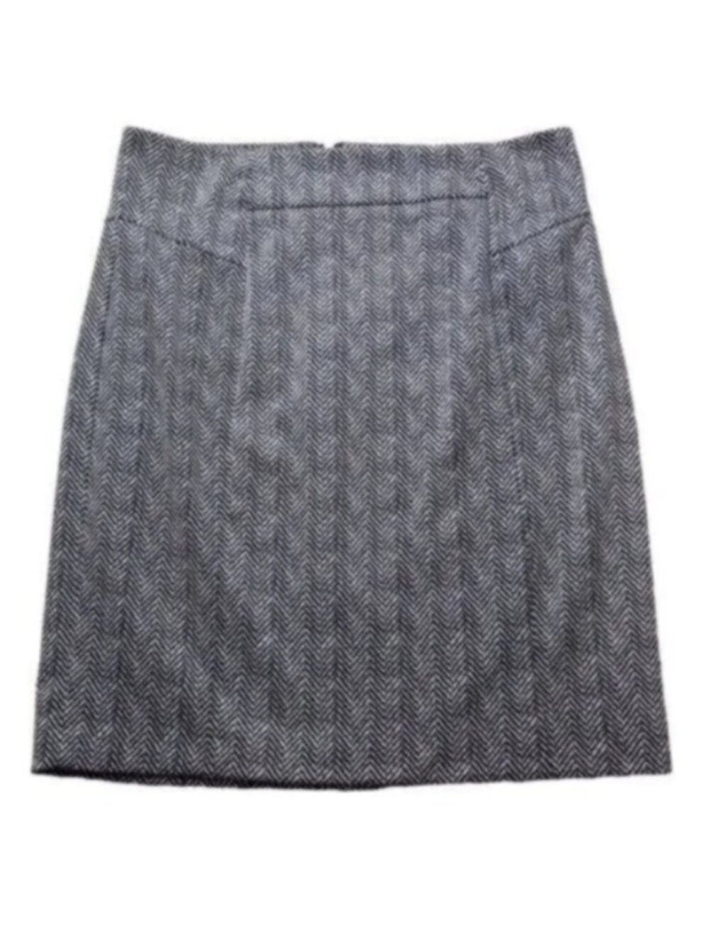 Michael Kors Black & White Herringbone Pencil Skirt Medium